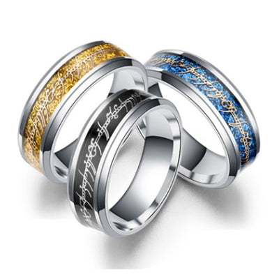 Unisex Stainless Steel Luminous Ring