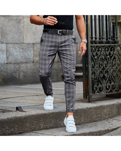 Men’s Plaid Casual Pants