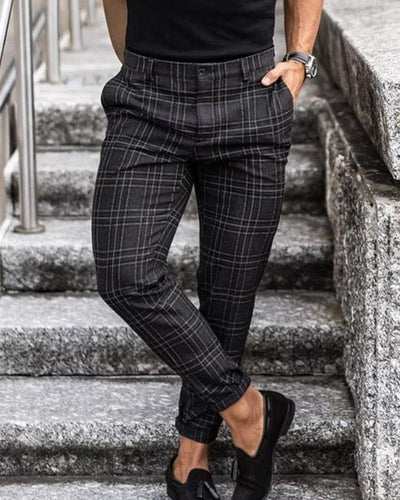 Men’s Plaid Casual Pants