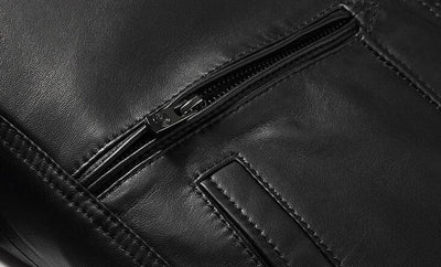 Men’s PU Leather Motorcycle Jacket