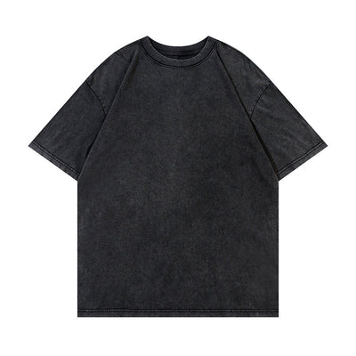 Men’s Retro Black Cotton T-Shirt