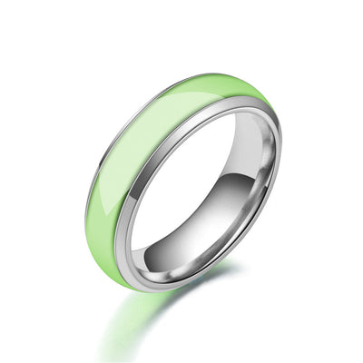 Unisex Stainless Steel Luminous Ring
