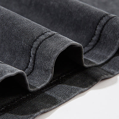 Men’s Retro Black Cotton T-Shirt