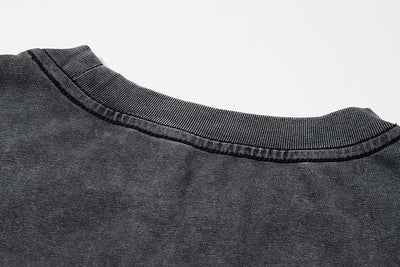 Men’s Retro Black Cotton T-Shirt