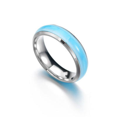 Unisex Stainless Steel Luminous Ring