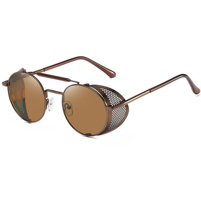 Retro Metal Sunglasses Polarized UV400 Protection