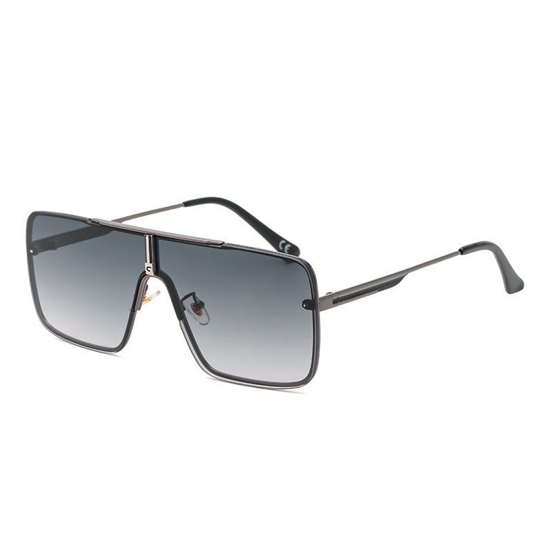 Oversized Metal Square Sunglasses UV400 Unisex