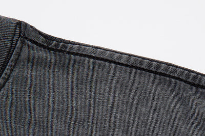 Men’s Retro Black Cotton T-Shirt