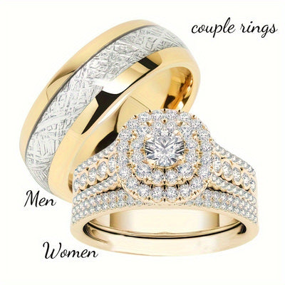 Couple’s Stainless Steel Matching Rings