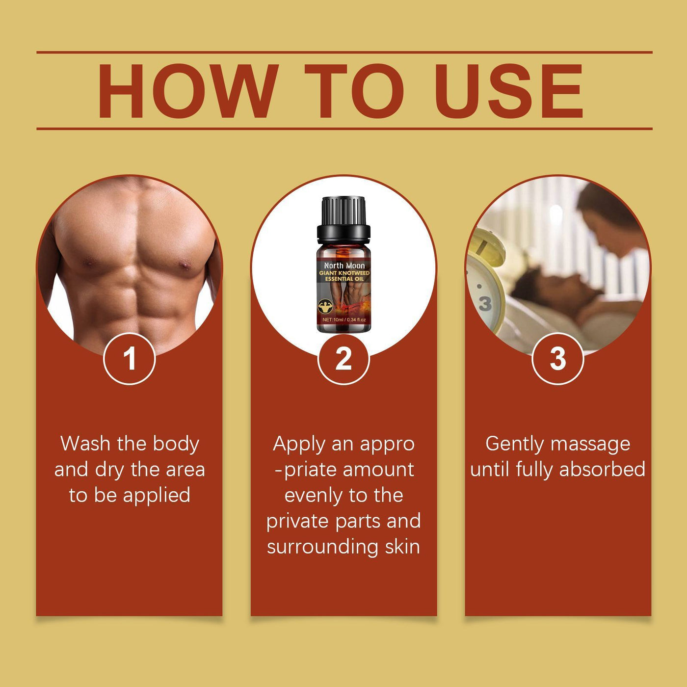 Men's Body Oil Skin Improves Endurance