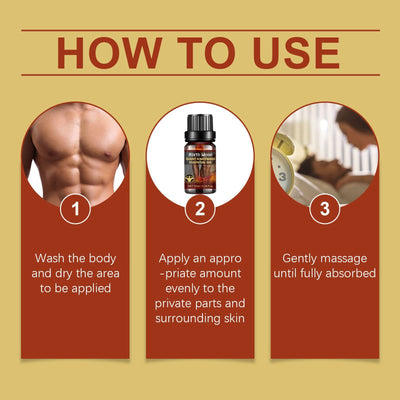 Men's Body Oil Skin Improves Endurance