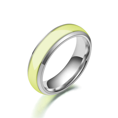 Unisex Stainless Steel Luminous Ring
