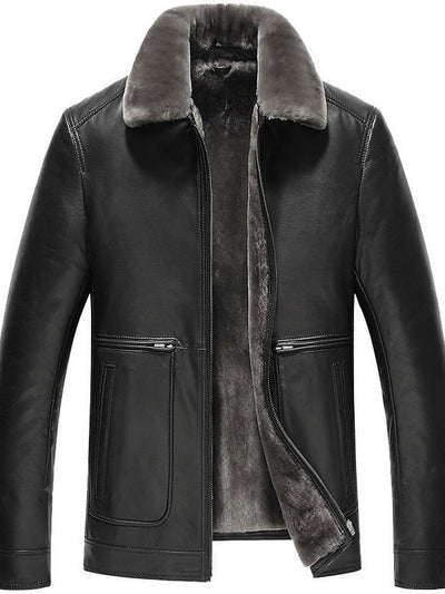 Men’s PU Leather Motorcycle Jacket