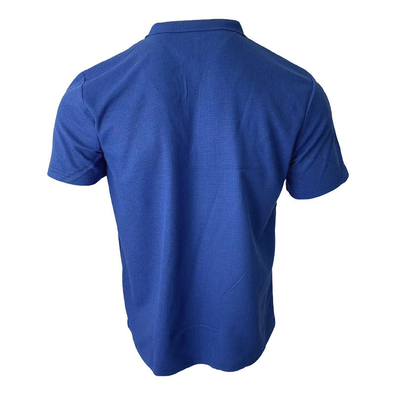Men’s Slim Fit Waffle Polo T-Shirt