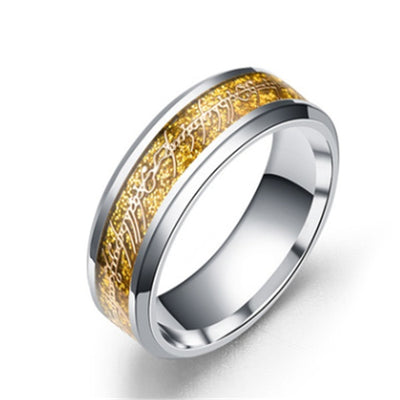Unisex Stainless Steel Luminous Ring
