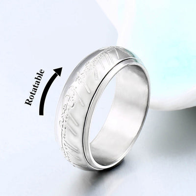 Unisex Stainless Steel Luminous Ring