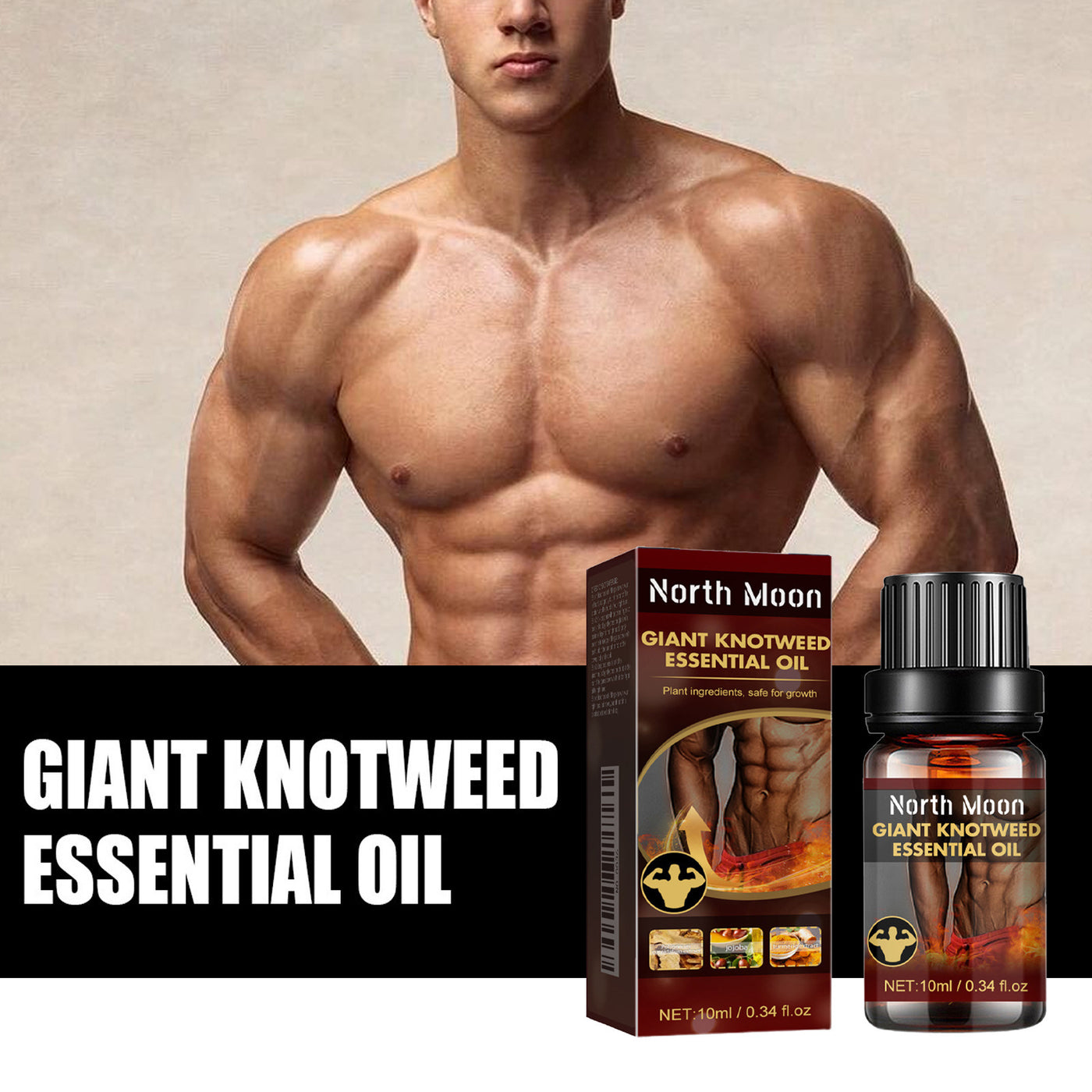 Men's Body Oil Skin Improves Endurance