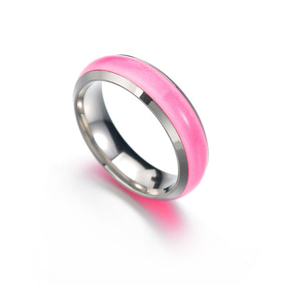 Unisex Stainless Steel Luminous Ring