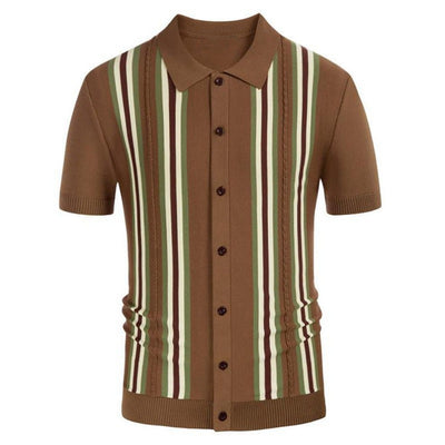Men’s Slim-Fit Striped Business Sweater