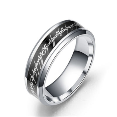 Unisex Stainless Steel Luminous Ring