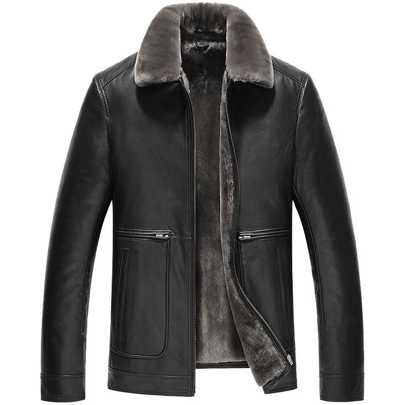 Men’s PU Leather Motorcycle Jacket