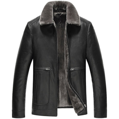 Men’s PU Leather Motorcycle Jacket