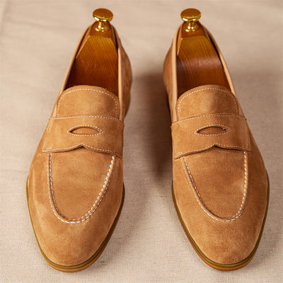Men’s Brown Suede Loafers