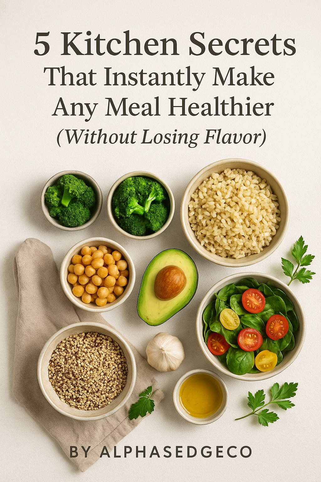 5 Kitchen Secrets That Instantly Make Any Meal Healthier (Without Losing Flavor) Practical eBook by Alphasedgeco