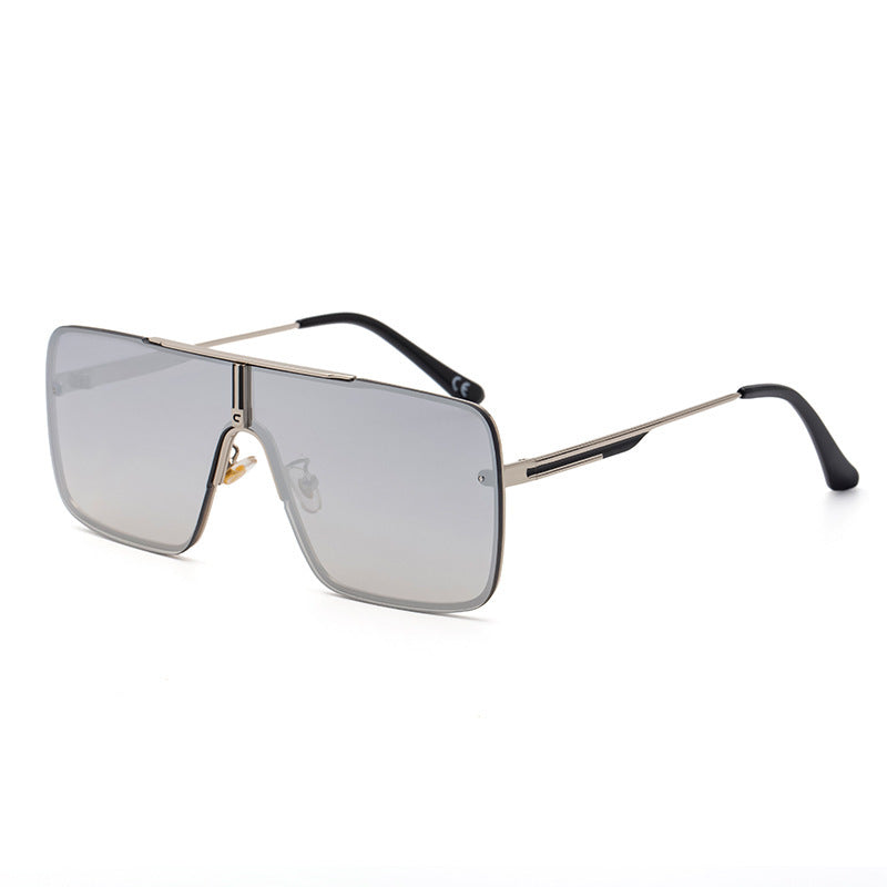 Oversized Metal Square Sunglasses UV400 Unisex