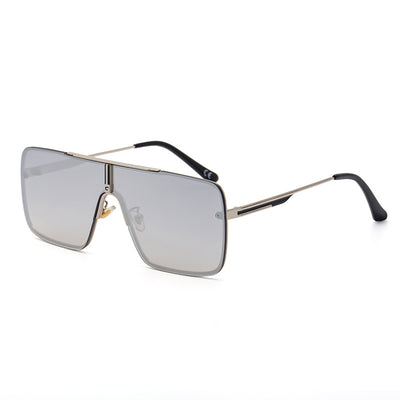 Oversized Metal Square Sunglasses UV400 Unisex