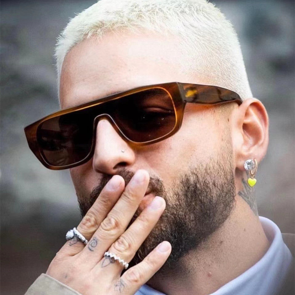 Oversized Square Sunglasses  UV400 Protection