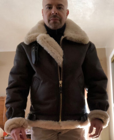 Men’s Thickened Faux Leather Fur Coat
