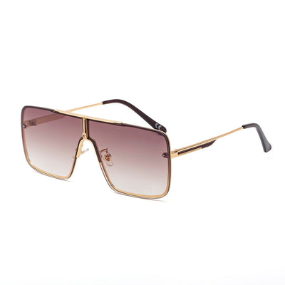 Oversized Metal Square Sunglasses UV400 Unisex