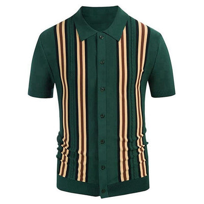 Men’s Slim-Fit Striped Business Sweater