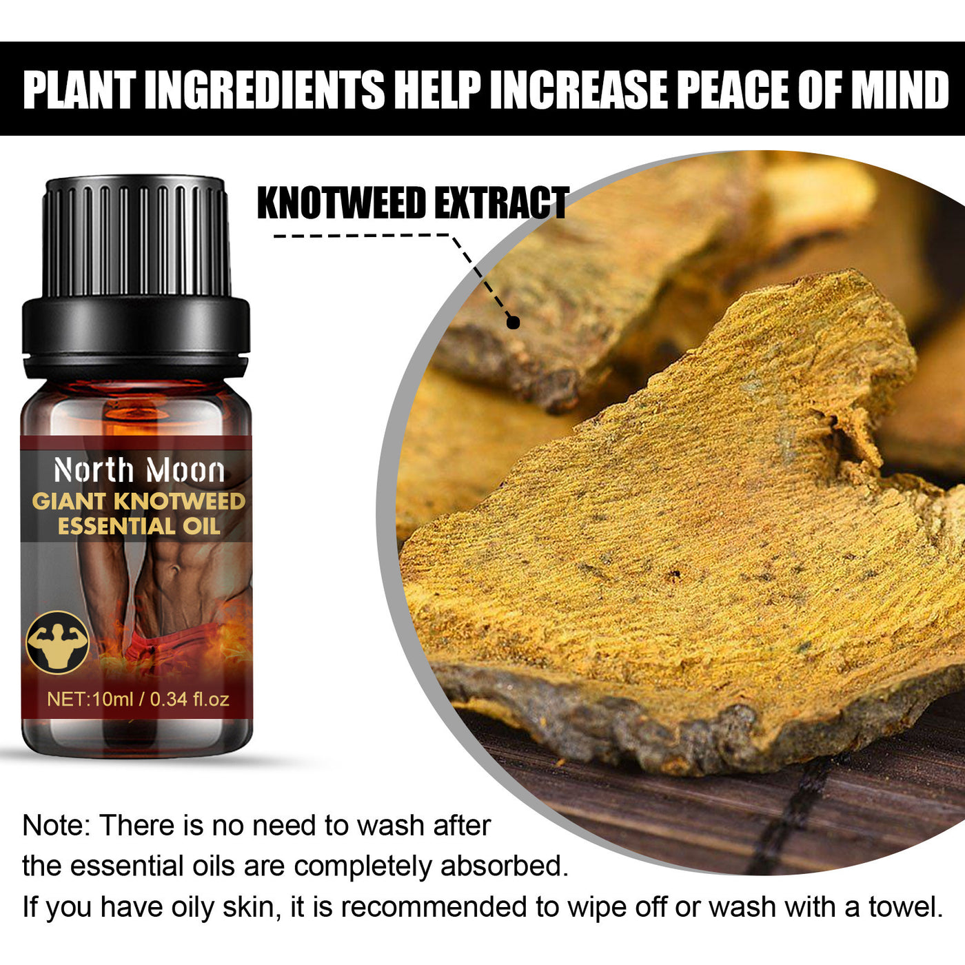 Men's Body Oil Skin Improves Endurance
