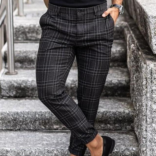Men’s Plaid Casual Pants